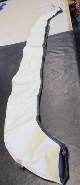 015-501-213 Cameron Bimini Boot 79 1/2 Inch L X 8 W Off White Vinyl Marine Boat