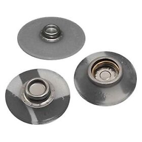 297143-2 Canvas Fasteners 1-9/16inch D Clear Stainless Steel Pom Stud Flexible Base Adhesive