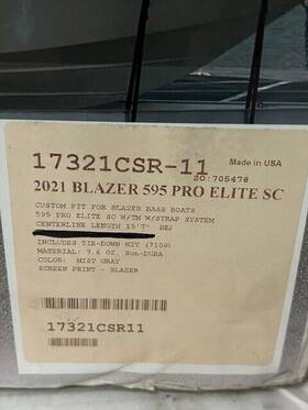 17321csr-11s Carver Custom Fit Cover For Blazer 595 Bass Boat
