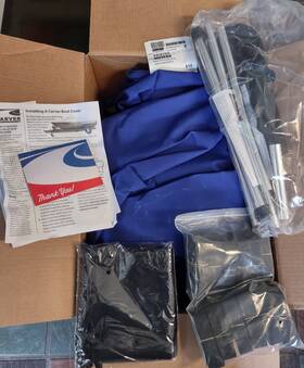 Wac-18 Carver 73018a Covercraft Boat Travel Cover O/b Acrylic Walk Around Cuddy Cabin