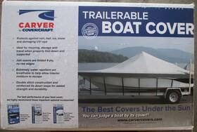 77117f-10 Carver Waterproof Trailerable Boat Cover - By Covercraft V-17 I/o #77117f-10