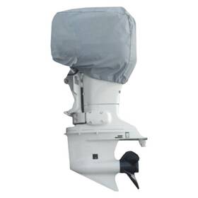 70007p-10 Carver Boat Covers - 350 Hp Haze Gray Poly-guard Universal-fit Motor Cover