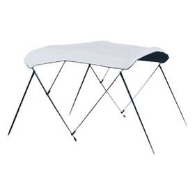 Carver Boat Covers 813095022082 603wv - 6ft L X 73 Inch -78 W H White Vinyl 3-bow Ready To Assemble Bimini