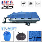 Ce000117 Ledkingdomus Pontoon Boat Cover Blue Heavy Duty Fabric 608631705112