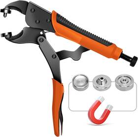 150snap Cenoz Heavy Duty Snap Fasteners Kit Upgraded Version Pliers For Metal Orange