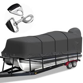 Cerumute 735530943656 Pontoon Boat Cover Heavy Duty 900d Waterproof With Mot
