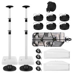 D-us-pole-2 Cerumute Boat Cover Support Poles Adjustable Pontoon 2 Pack