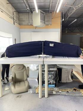 126767046 Chaparral 257 Ssx / 277 25 Surf Navy Wakeboard Bimini Top Boat