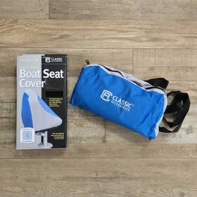Classic Accessories 052963854633 Boat Seat Cover For Pedestal Fishing Pontoon Bass Ski Universal Fit