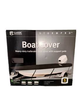 5296388928 Classic Accessories Heavy-duty Trailerable Boat Cover With Support Pole