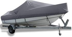 Comcaver 755801775694 Bass Boat Covers 17-19ft 600d Canvas Heavy Duty Waterproof Cover