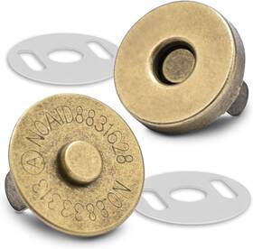 Flq081 Coobigo 24sets Magnetic Snaps For Purse Closures 18mm Bronze