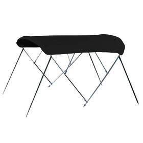 A3681sub02 Covercraft 3 Bow Bimini Top Boat Canopy With Stainless Steel Frame And Boot 6ftx79-84 Inch X36 Black