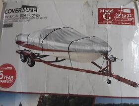321119 Covermate 600 V-hull Center Console Boat Cover 20foot-22foot X 102inch Beam Silver 2465