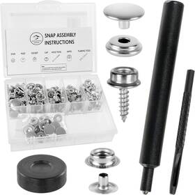 Prst201t Creekcove Marine Premium Diy Stainless Steel Snap Fastener Silver