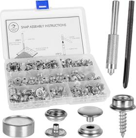 St-mgs-228 Creekcove Marine Canvas Snap Button Kit 228 Piece - Grade Stainless