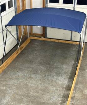 Bconavy1091 Cypress Rowe Outfitters Cro Replacement Bimini Top Canvas Boot 10ft Long 8ft Wide Fits 91-96 Inch 16oz Navy
