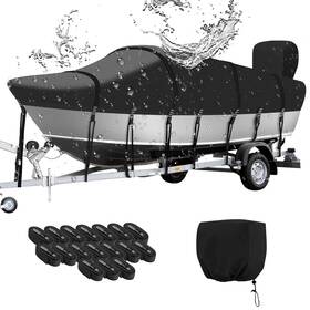 Bt24 Damenverra 762715358806 Boat Cover 14-16 Ft Feet 900d Waterproof Solution-dyed Covers With Moto