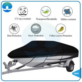 T170503k Deluxe V-hull Fishing Runabout Boat With Ski Wakeboard Tower Cover 14-16 Ft