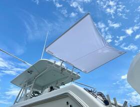 Dev Fishing 198168985434 7 X 6 White Ss200 Dual Rod Holder Stern Boat Center Console Sun Shade