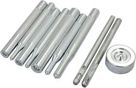 Dgol-at118 Dgol 10 Pcs Metal Snap Button Fastener Setter 10pcs Silver