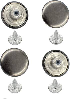 Dgol-at128-gm70 Dgol 70 Sets Copper Cap Denim Jeans Buttons Rivets Sewing Gunmetal