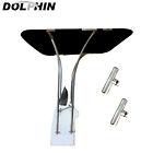 Dolphin Adjustable Top Stainless Frame Bimini Boat Rod Holders