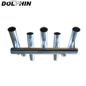 O-5hr-2.125o-r Dolphin T-tops 5 Rod Holder Fishing Console Boat Top Rocket Launcher Anodized Defect