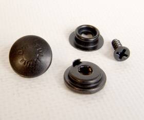 92-xe-18100-a2b Dot Scoville Pull The Snaps Locking Snap Military Black With 1/2 Inch Screw And Stud 10 Piece