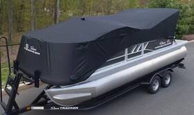 330681 Dowco 2020 Pontoon 20ft Fishing Barge Black Mooring Cover