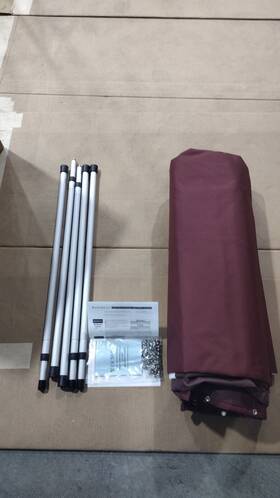 33991-34 Dowco Party Barge 22 Dlx Signature Pontoon Cover Maroon -out Of Box/nos