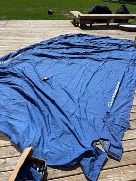 37668-27 Dowco Mooring Cover With Poles For Suntracker Fishing Barge 20dlx