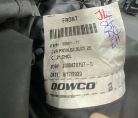 39001-11 Dowco Select 20 C Pontoon Cover Rail-lok Pk Charcoal Clima Shield Plus