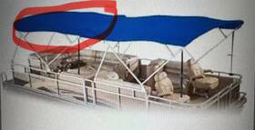 44158-27 Dowco Suntracker 22ft Pontoon Bow Canopy Top 2012-13 Oem Blueberry Nos