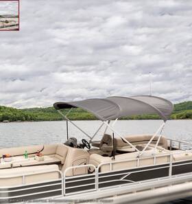 Dowco 44941-11 Sun Tracker Bimini Top Charcoal 2015-2019