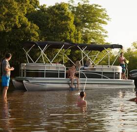 45136-14 Dowco G3 Suncatcher Pontoon Boat Bow Canopy Top- Black