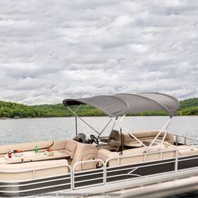 45956-11 Dowco G3 Suncatcher Pontoon Bow Canopy Replacement Canvas Top Charcoal