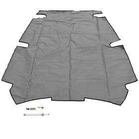2206756 Dowco Marine Lund Boat Tonneau Cover 1975 Prov Ifs Gray