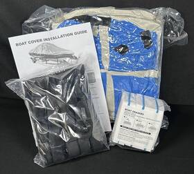 X22ioof010 Dryfeedo Boat Cover 17-19 Inch 96 V-hull Heavy Duty Trailerable 800d Marine Grade