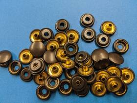 10128-10224 Durable Dot - Scovill 10 Black Caps /buttons And Sockets Boat Snaps Canvas