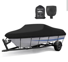 Q312 Dynojet Boat Cover 14-16ft With Outboard Motor 900d Fade Resistant Beam Up To 90 Inch