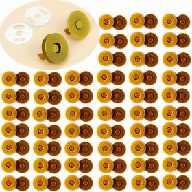 Brass-0.55in Dztian 738628159427 50 Sets 14mm Antique Brass Magnetic Button Brass-0.55in/50sets