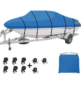 Dhu48-008 Easy Going 16 - 18.5 Boat Cover Trailerable Fishing By Hull Up To 94