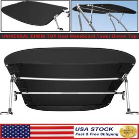 Egqp9002 Eg-auto Wakeboard Tower Boat 600d Bimini Top Canvas For 2-2.5 Inch Tube Wake Towers On Boats