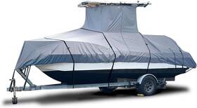 Egr-tuc5 Eliteshield Heavy Duty T-top Under Roof 26ft To 28ft Boat Cover Gray