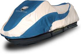 Ob-2t0 Eliteshield Trailerable Jet Ski Cover Hd Waterproof Marine Grade 600d Blue/gray