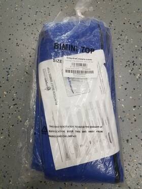 Btts64645b Empire Covers 4 Bow Bimini Top 97 Wide By 120 Long Blue New In Package