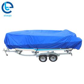 245502 Etecgo New Boat Cover Waterproof 17ft -19ft Heavy Duty Beam 95 Inch Storage Bag Dark Blue