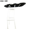 Etop-w Dolphin Pro Fishing Boat Top Heavy Duty White Frame Black