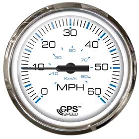 Faria Instruments F33850 33850 Chesapeake Tachometer Gauge Gas With Je Outboard-white Ss 4 Inch